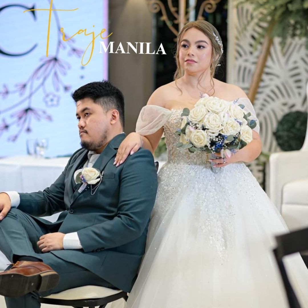 Camille's wedding gown by Traje Manila