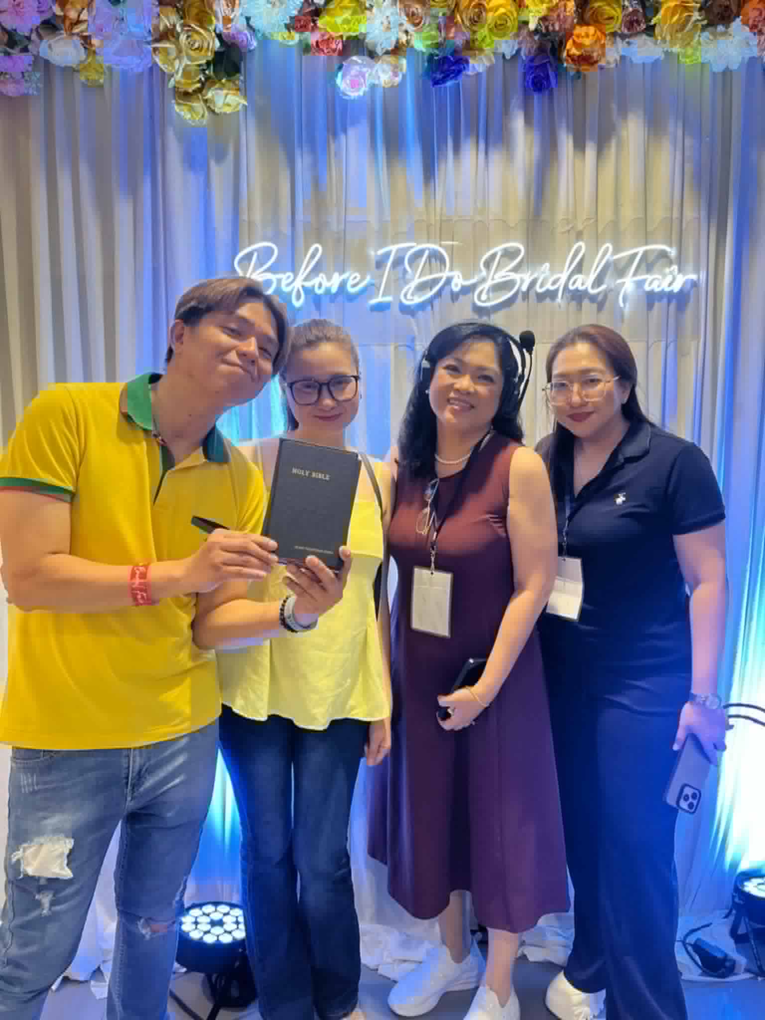 Sharing the Holy Bible at Before I Do Bridal Fair