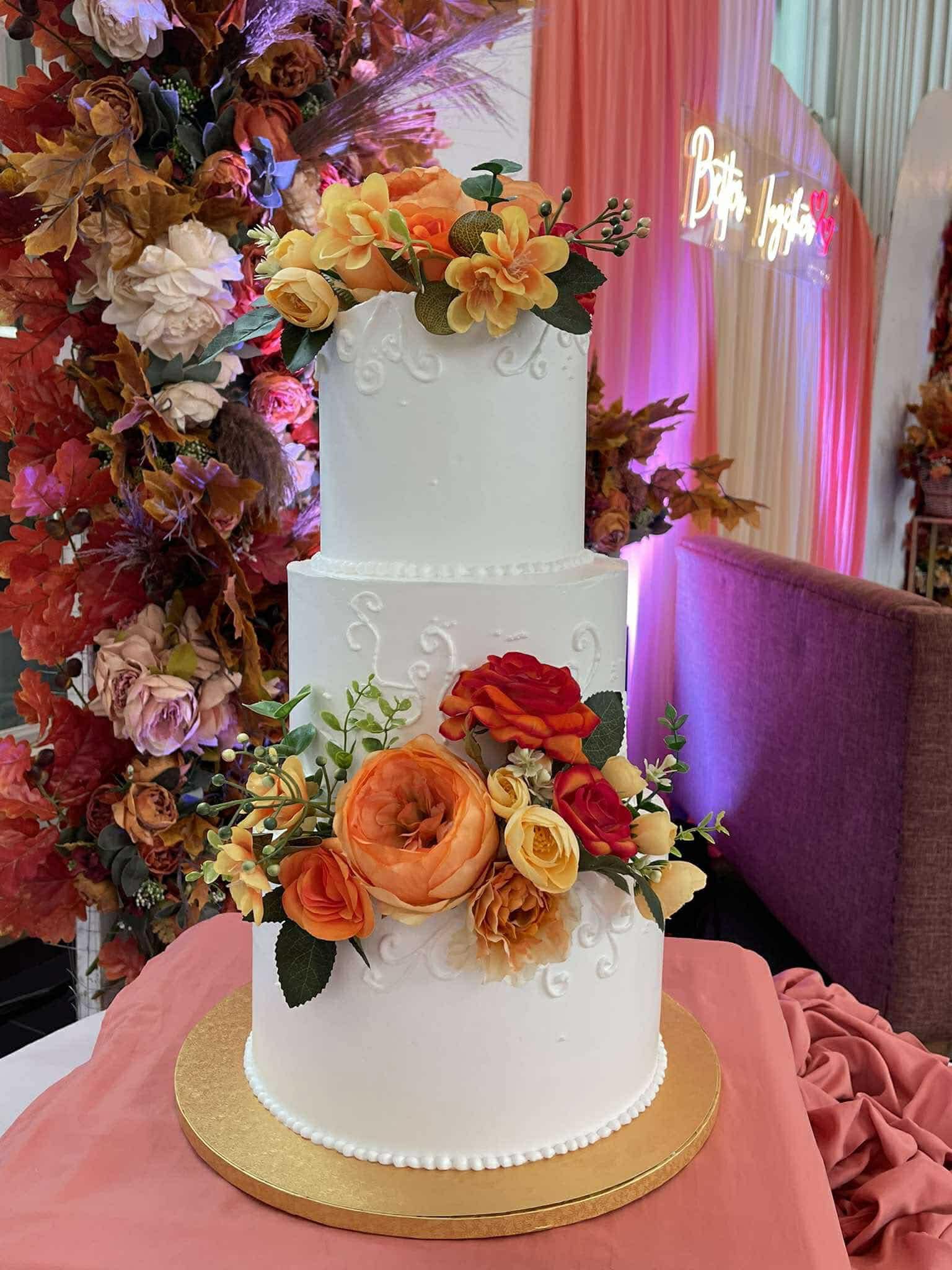 Jean's wedding cake by Sac-B