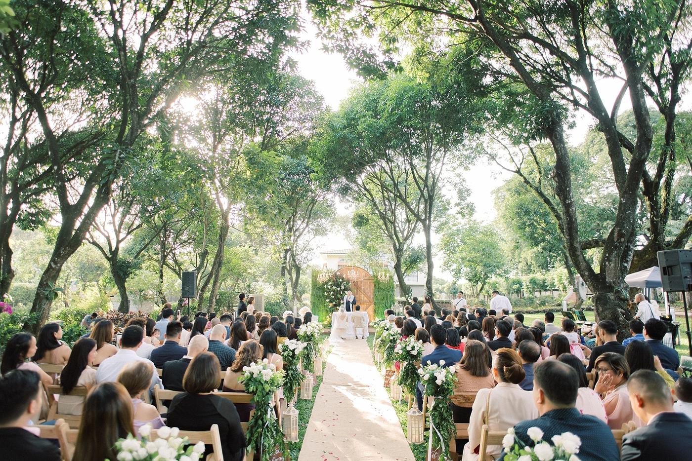 Garden wedding at The Mango Farm
