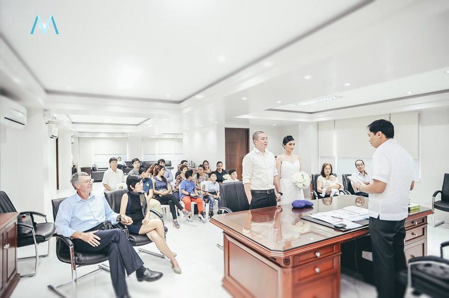Civil wedding ceremony
