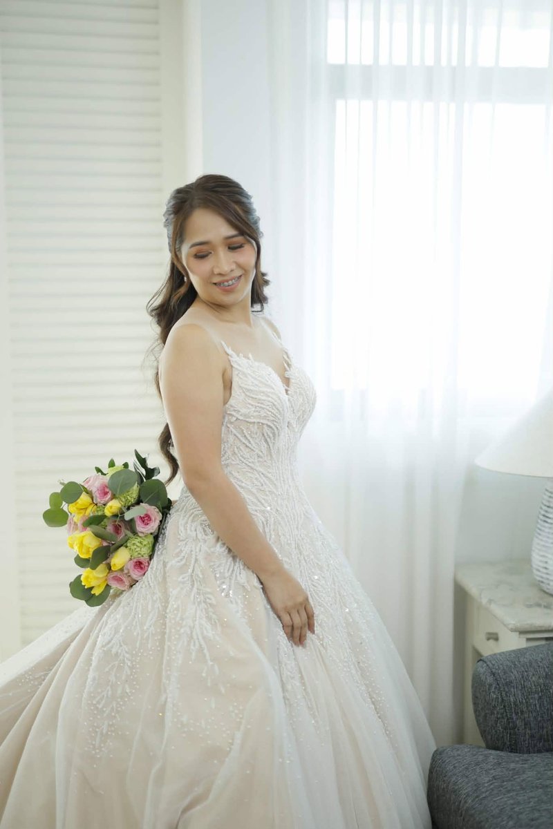 Rechelle's wedding gown by Traje Manila